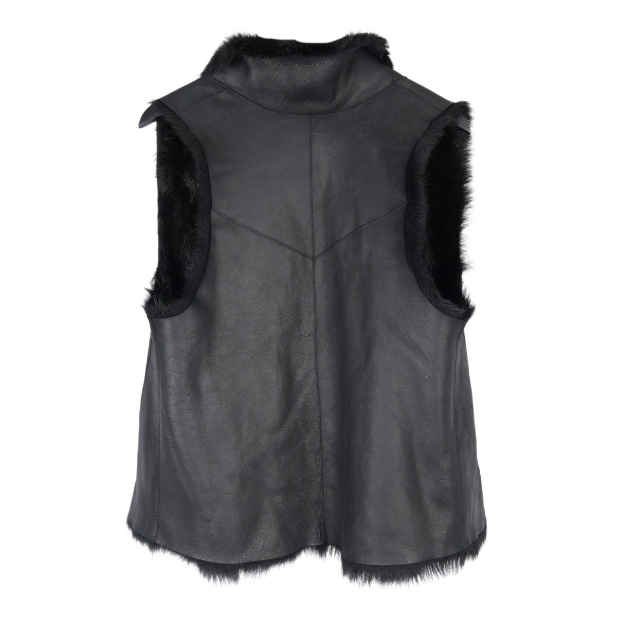FIGUE LAMBSKIN SHEARLING LEATHER VEST