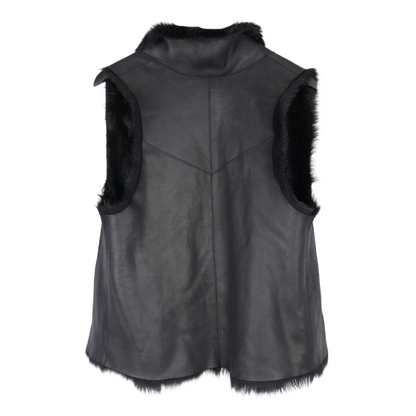 FIGUE LAMBSKIN SHEARLING LEATHER VEST