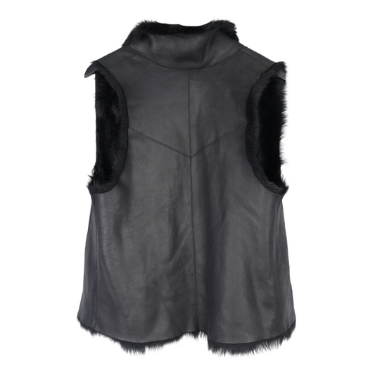 FIGUE LAMBSKIN SHEARLING LEATHER VEST