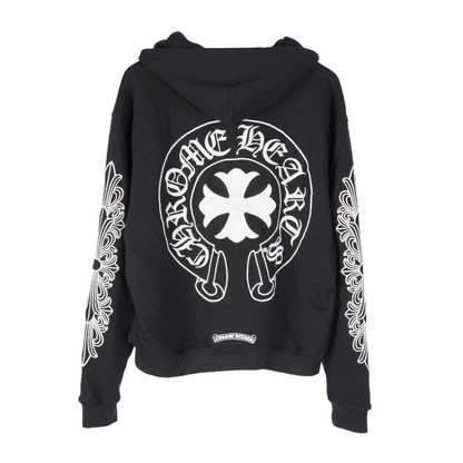 CHROME HEARTS PARIS BEADED ZIP UP HOODIE