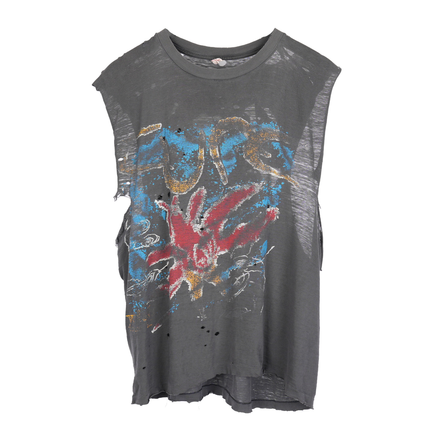 VINTAGE SMOKED THE CURE CUT OFF TEE