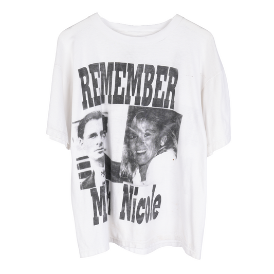 VINTAGE GOLDMAN & NICOLE BROWN PRAYER 1990'S TEE