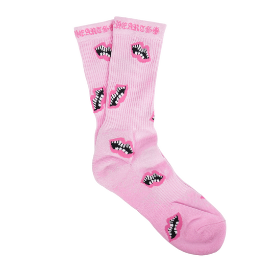 CHROME HEARTS MATTY BOY PINK CHOMPER SOCKS