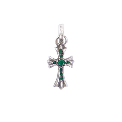 CHROME HEARTS EMERALD BABY FAT PENDANT