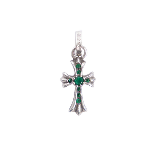 CHROME HEARTS EMERALD BABY FAT PENDANT