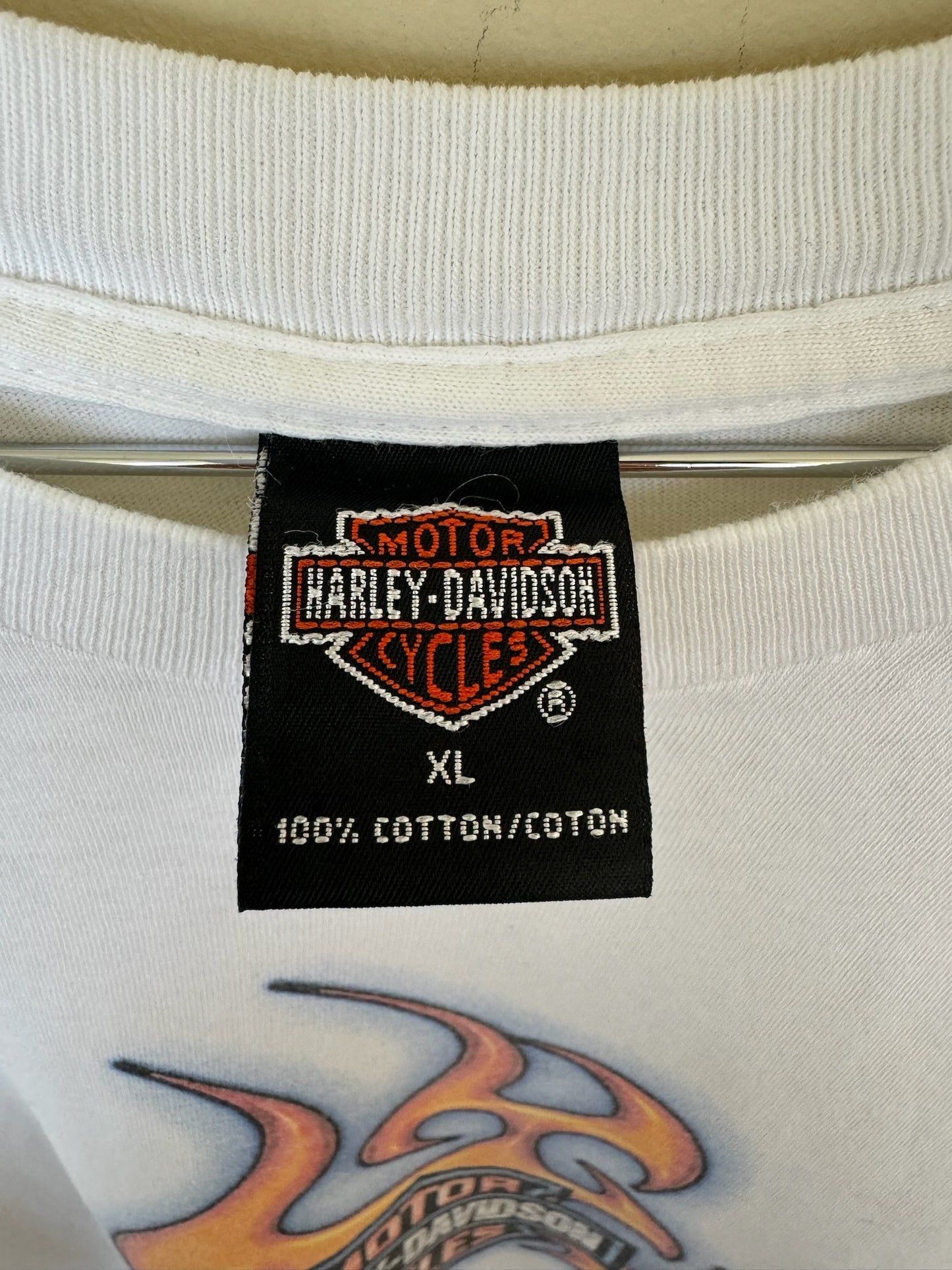 Harley Davidson White Flame Long Sleeve