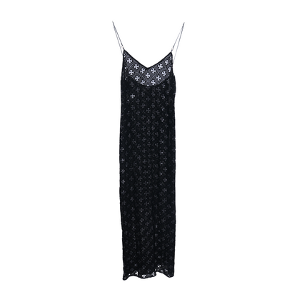 CHROME HEARTS MONOGRAM PLUS WOMEN'S SILK/VISCOSE DRESS SIZE SMALL