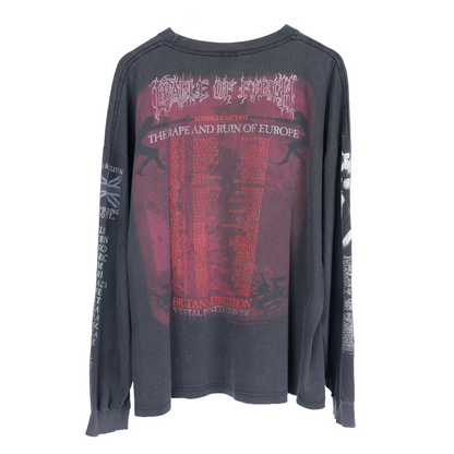 CRADLE OF FILTH 'THE RAPE AND RUIN OF EUROPE' 1990s TOUR T-SHIRT