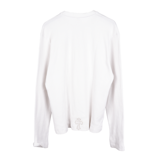 CHROME HEARTS WHITE PATCH HENLEY LONG SLEEVE