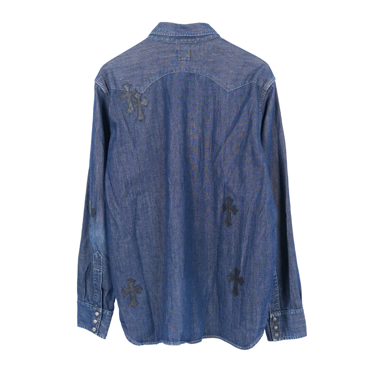 CHROME HEARTS LEVIS DENIM PATCH DARK BLUE JACKET