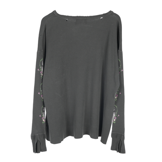 ENFANTS RICHES DÉPRIMÉS ERD BRAIN’S HEART PRINTED WAFFLE KNIT LONG SLEEVE
