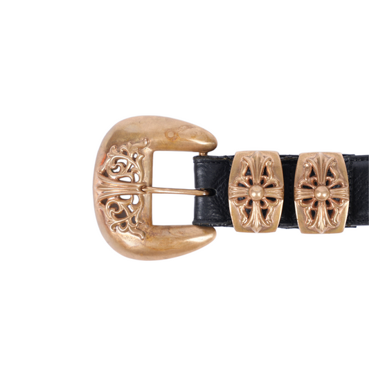 CHROME HEARTS BRONZE 4 PIECE WESTERN BELT