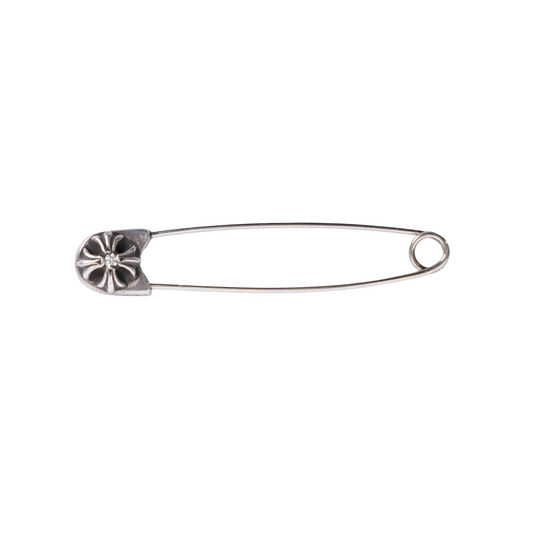 CHROME HEARTS SAFETY PIN WITH DIAMOND