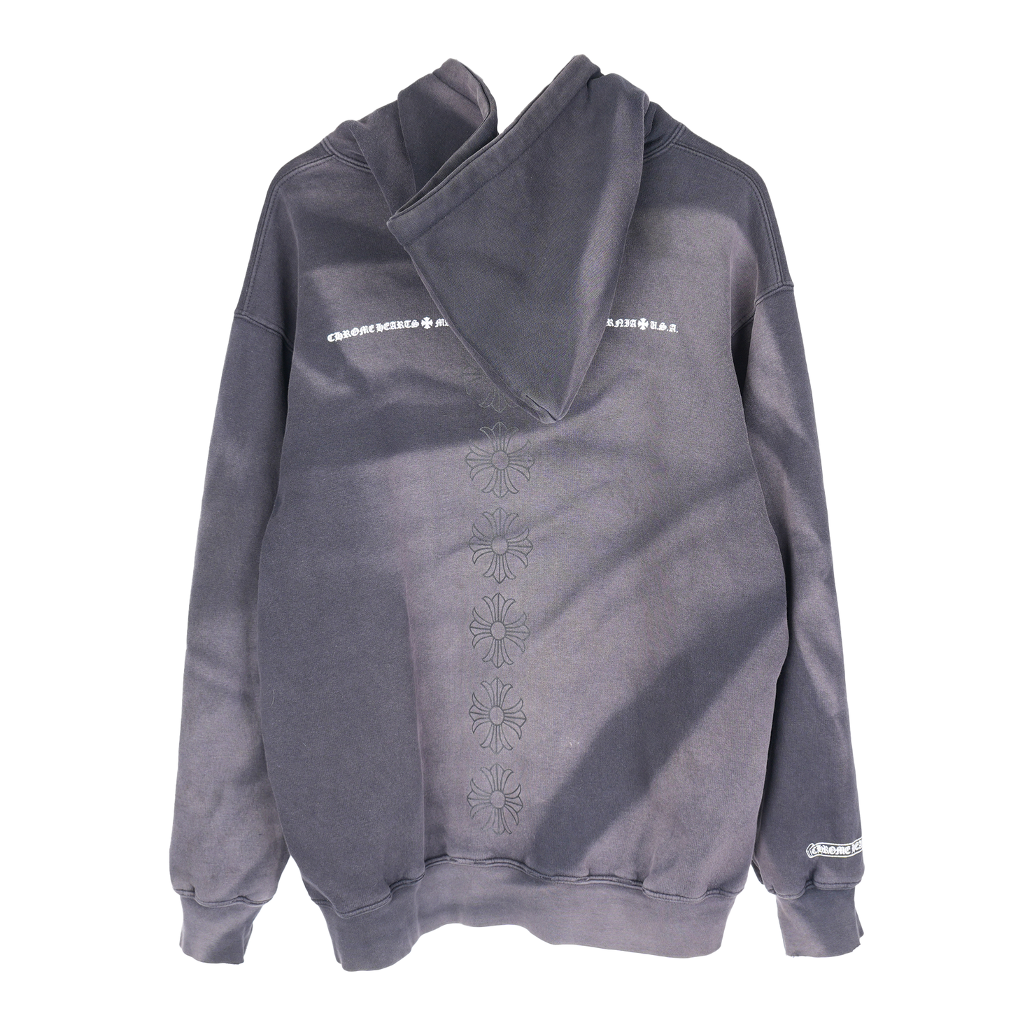 VINTAGE FADED CHROME HEARTS HOLLYWOOD LOGO HOODIE