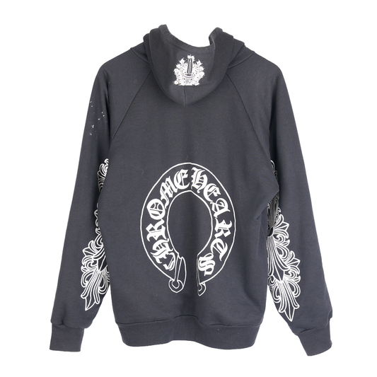 CHROME HEARTS LOGO VINTAGE THERMAL LINED HOODIE
