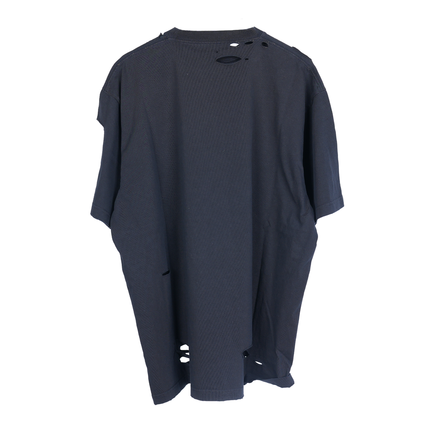 BALENCIAGA BLACK DESTROYED TEE