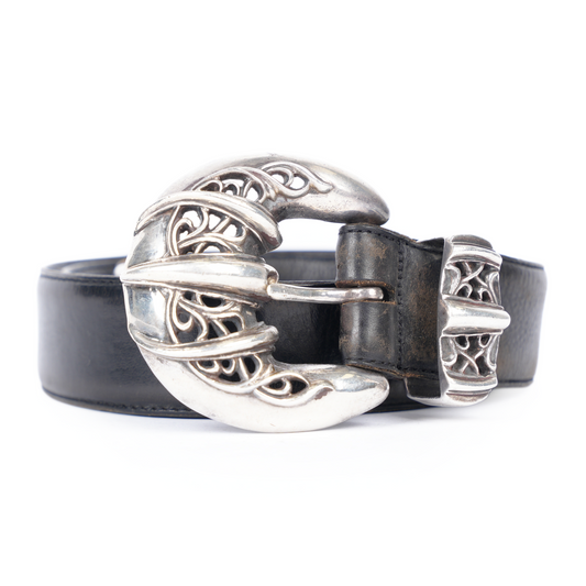 CHROME HEARTS TALON WESTERN 3 PIECE BELT