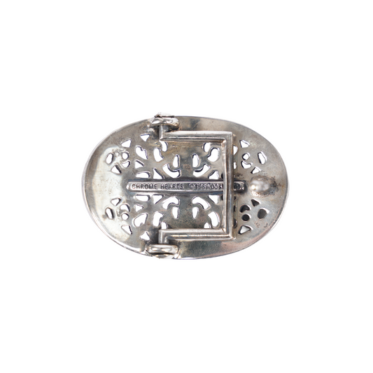 CHROME HEARTS 1 INCH OVAL CROSS BELT BUCKLE