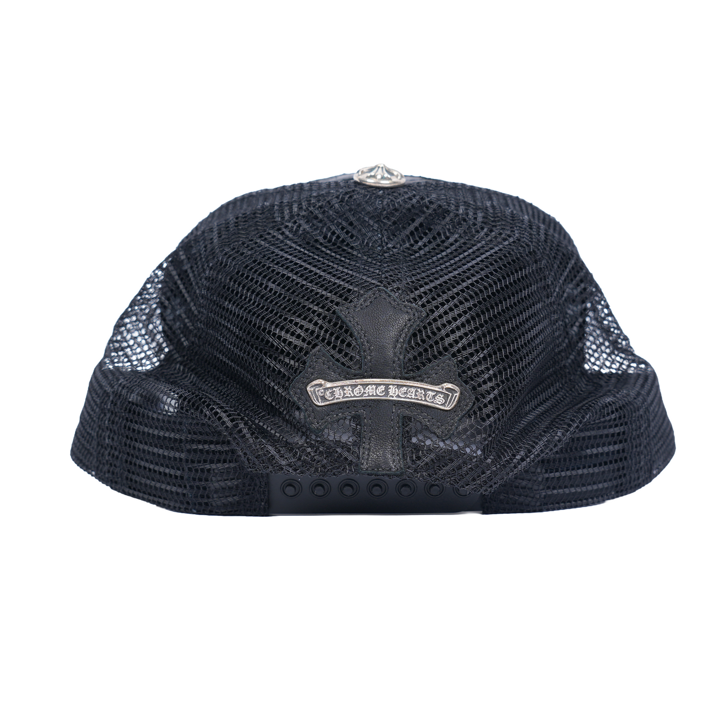CHROME HEARTS BLACK ON BLACK CEMETERY CROSS HAT