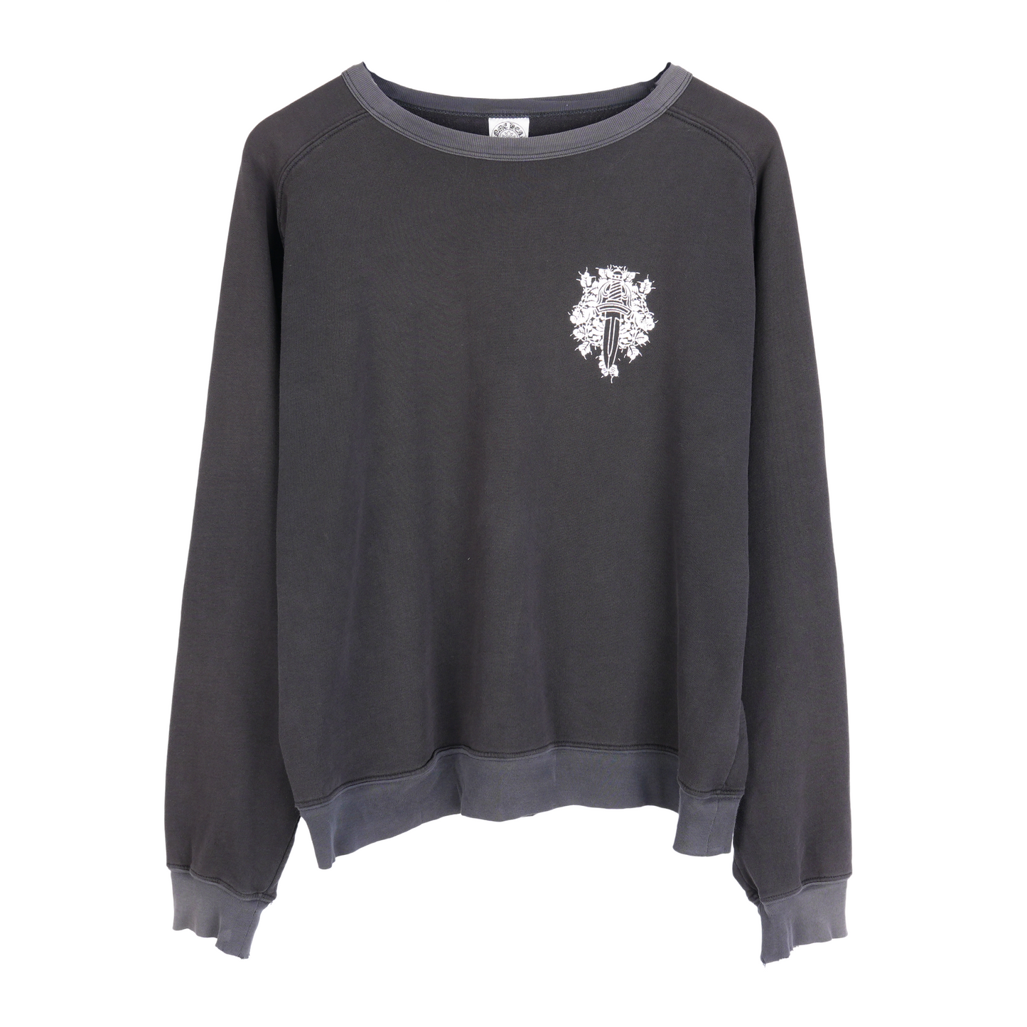 CHROME HEARTS VINTAGE TWO TONE FLORAL DAGGER LONG SLEEVE