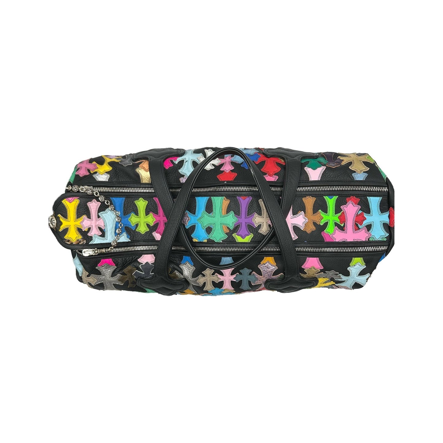 CHROME HEARTS MULTICOLOR CROSS DUFFLE BAG LARGE SIZE