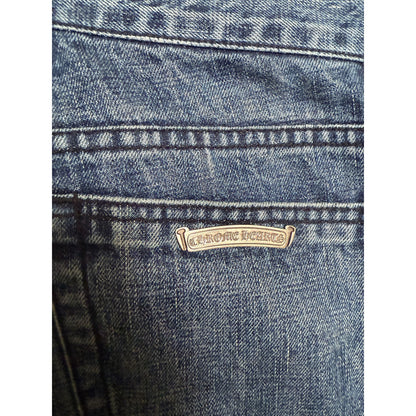 Chrome Hearts Black, White & Brown Patch blue Denim Jeans