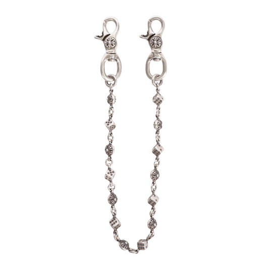 Chrome Hearts 14-Link DOUBLE LOBSTER Dice Wallet Chain