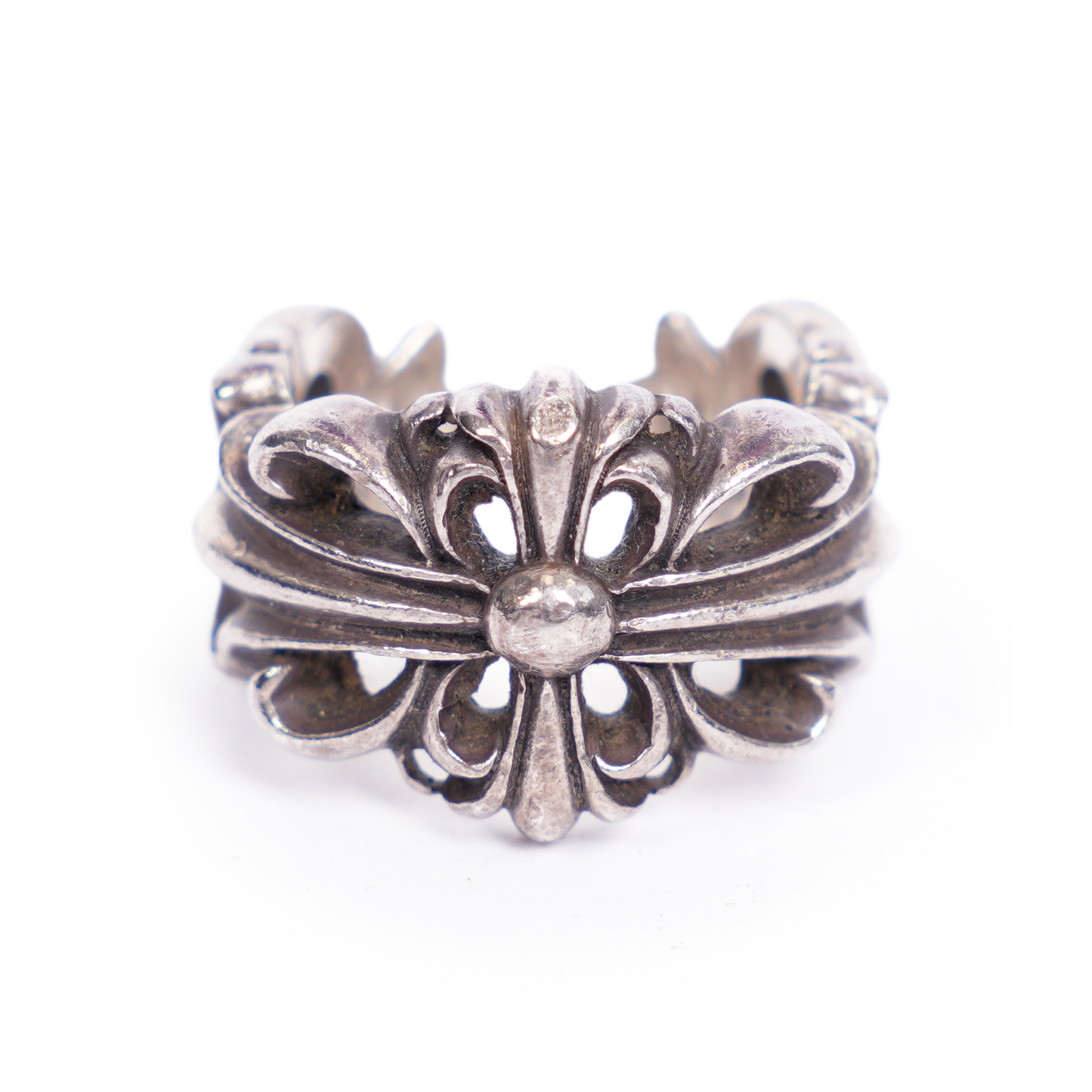 CHROME HEARTS DOUBLE FLORAL RING