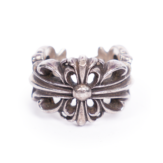 CHROME HEARTS DOUBLE FLORAL RING