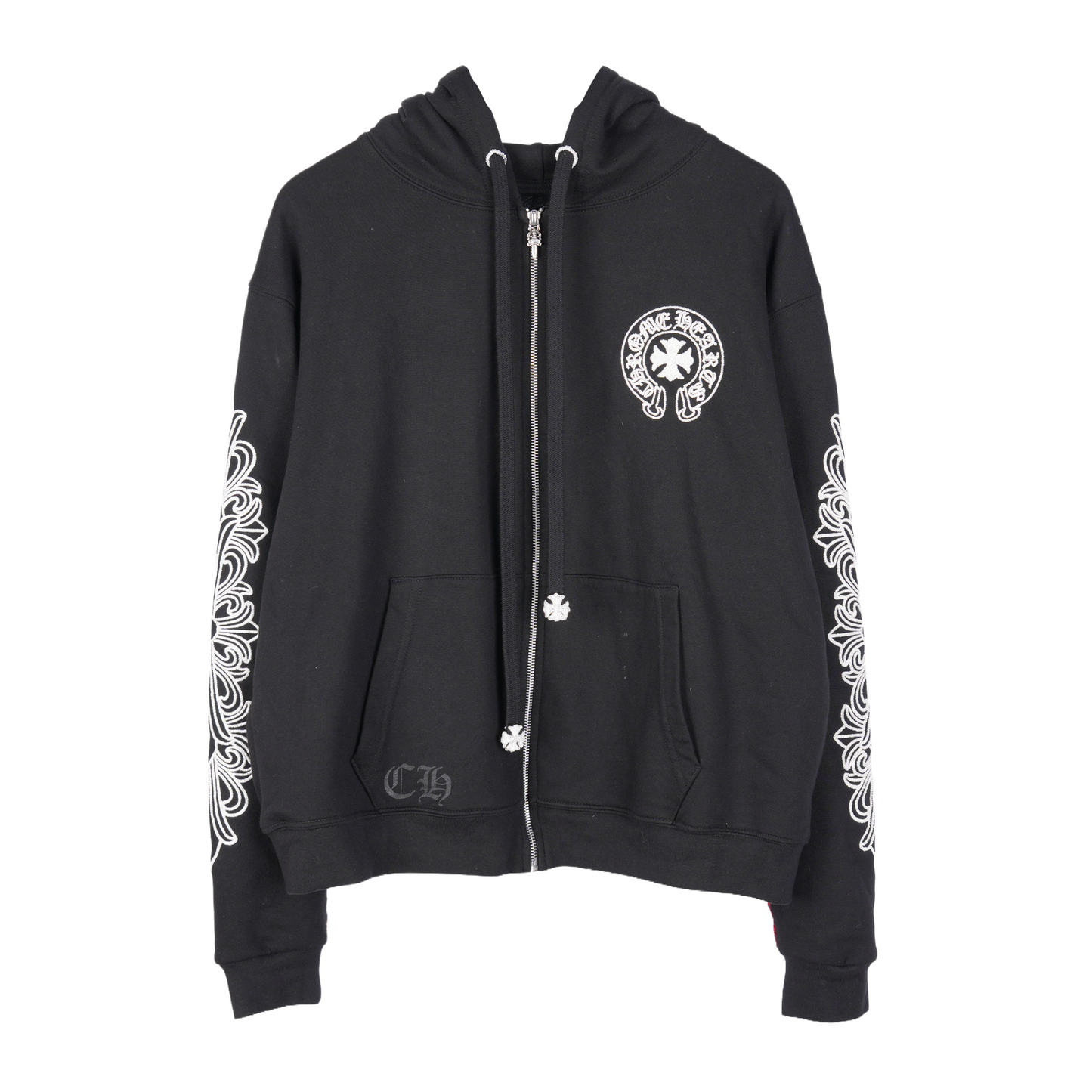 CHROME HEARTS PARIS BEADED ZIP UP HOODIE