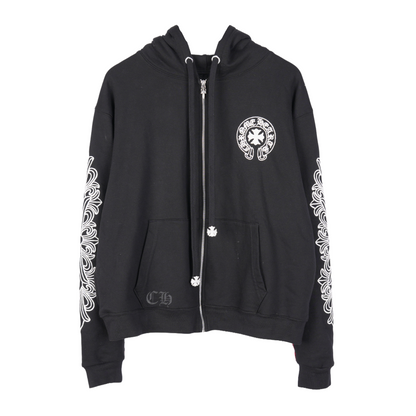 CHROME HEARTS PARIS BEADED ZIP UP HOODIE