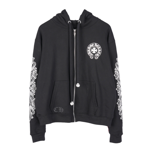 CHROME HEARTS PARIS BEADED ZIP UP HOODIE