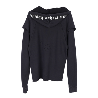 ENFANTS RICHES DÉPRIMÉS PATCH LOGO DOUBLE LAYERED HOODIE