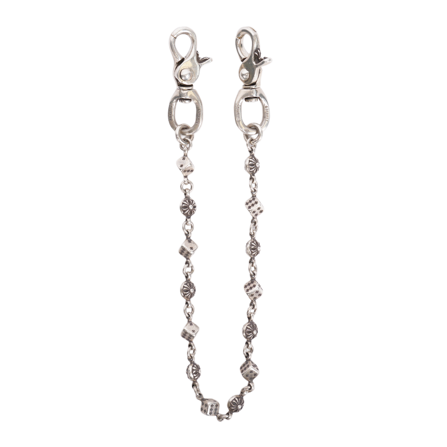 Chrome Hearts 14-Link DOUBLE LOBSTER Dice Wallet Chain