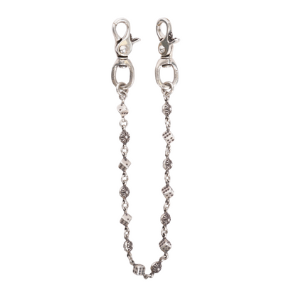 Chrome Hearts 14-Link DOUBLE LOBSTER Dice Wallet Chain