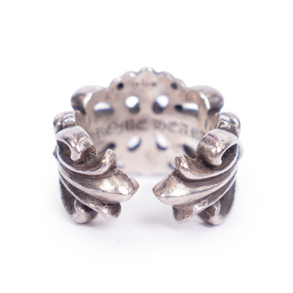 CHROME HEARTS DOUBLE FLORAL RING