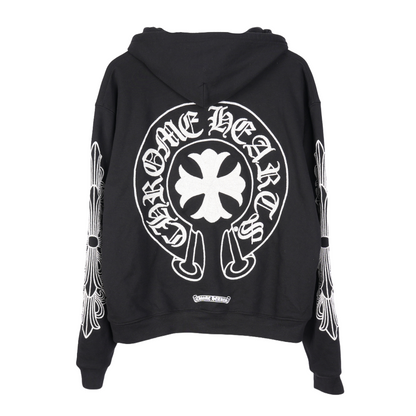 CHROME HEARTS PARIS BEADED ZIP UP HOODIE