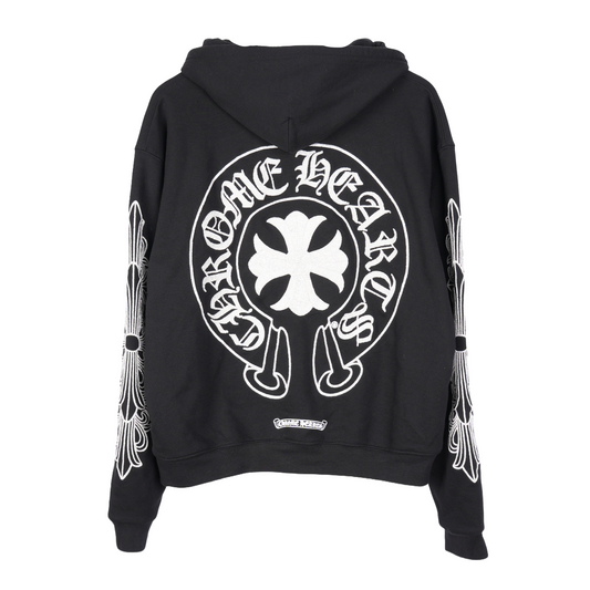 CHROME HEARTS PARIS BEADED ZIP UP HOODIE