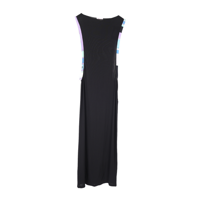 PUCCI PRINT BLACK LONG DRESS