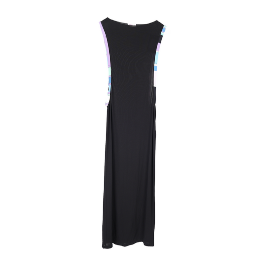 PUCCI PRINT BLACK LONG DRESS