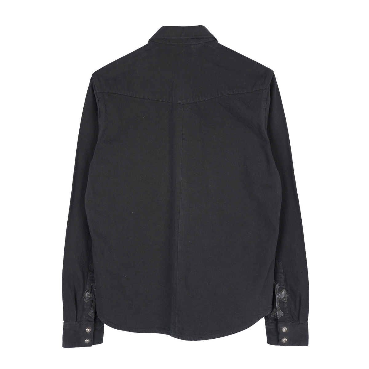 CHROME HEARTS CROSS PATCH WESTERN DENIM SHIRT