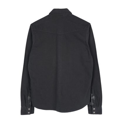 CHROME HEARTS CROSS PATCH WESTERN DENIM SHIRT