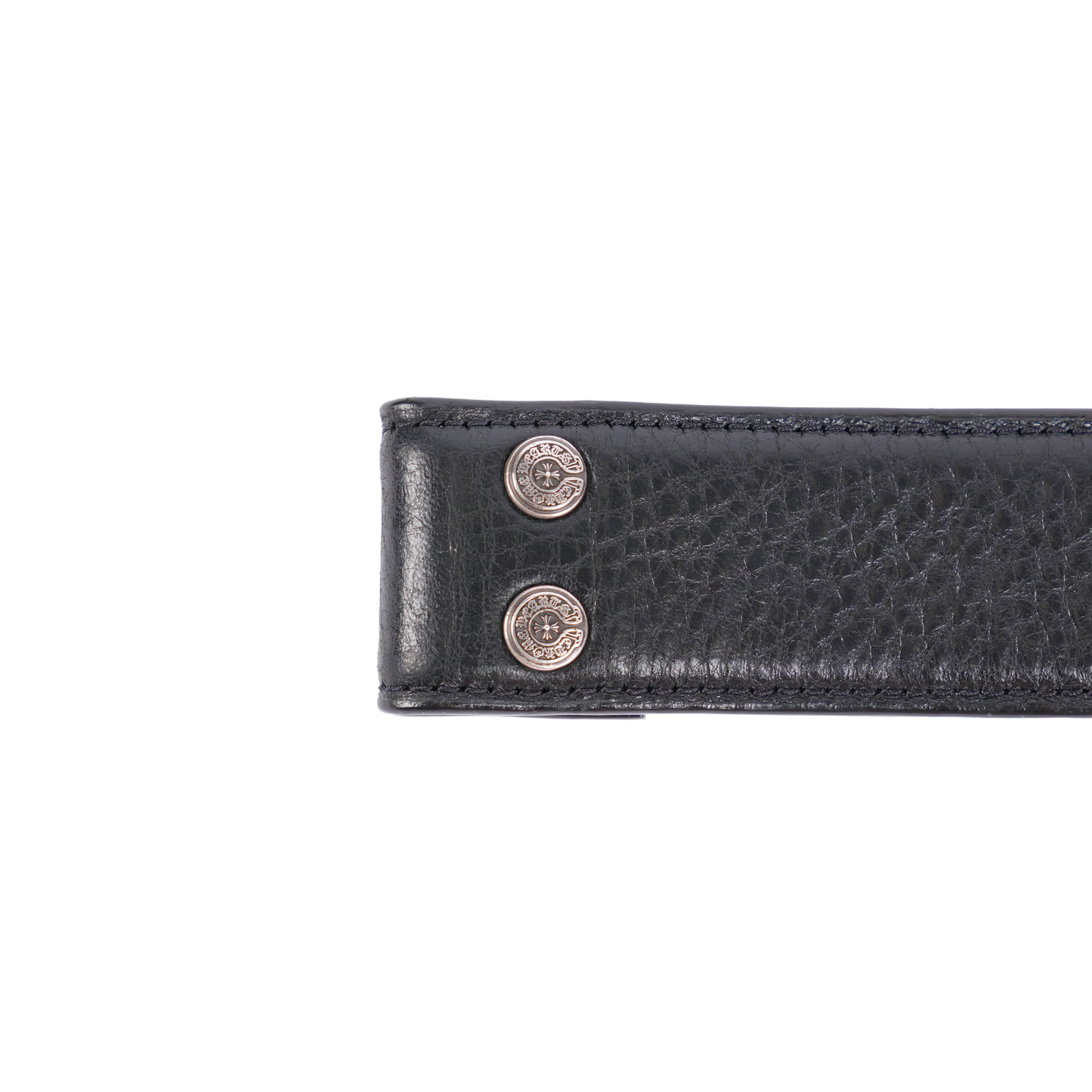 CHROME HEARTS BLACK LEATHER STRAP SIZE 32 GENTLY USED