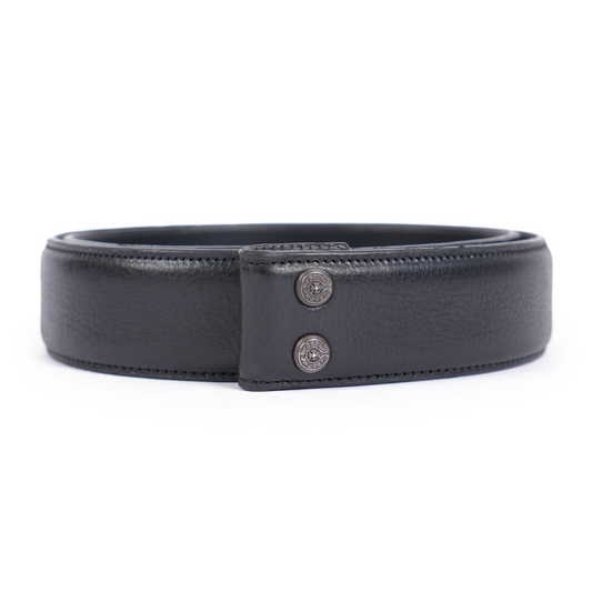 CHROME HEARTS BLACK LEATHER BELT STRAP SIZE 32