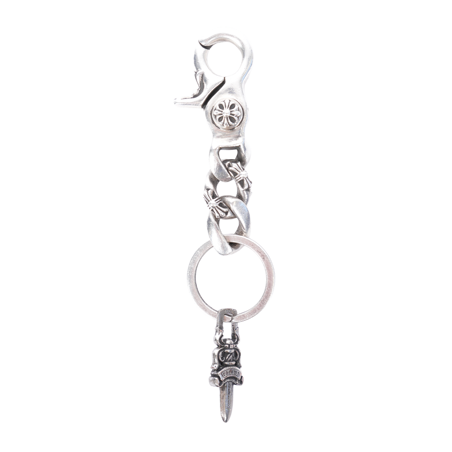 CHROME HEARTS SHORT FANCY LINK KEYCHAIN