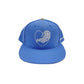 CH CHROME 7 3/8 HEARTS BLUE HEART HAT LOVE YOU FITTED