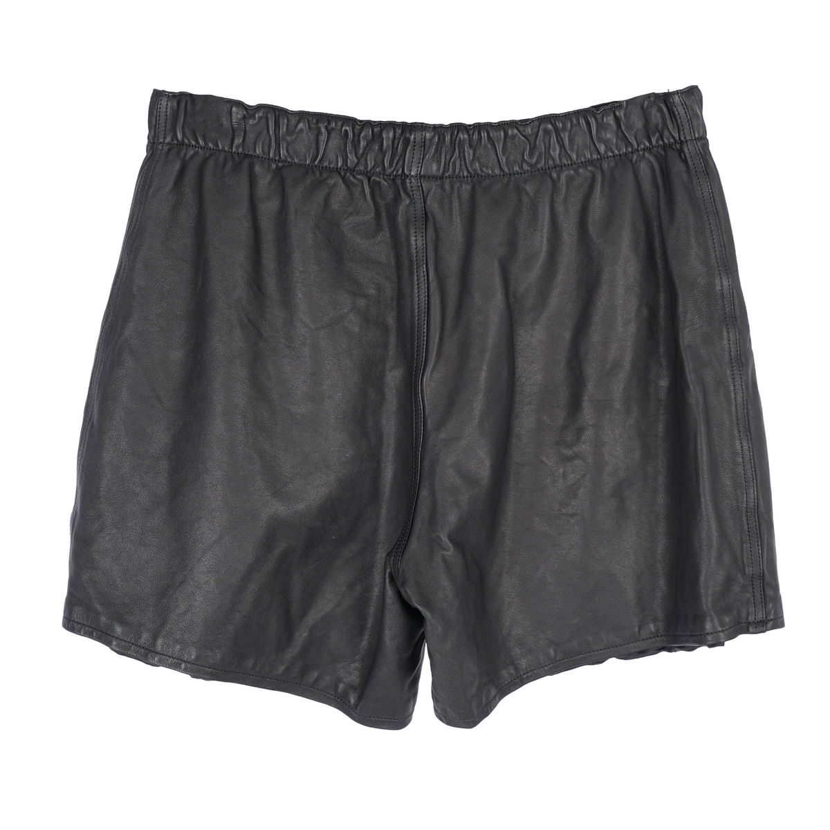 CHROME HEARTS CROSS PATCH LEATHER SHORTS