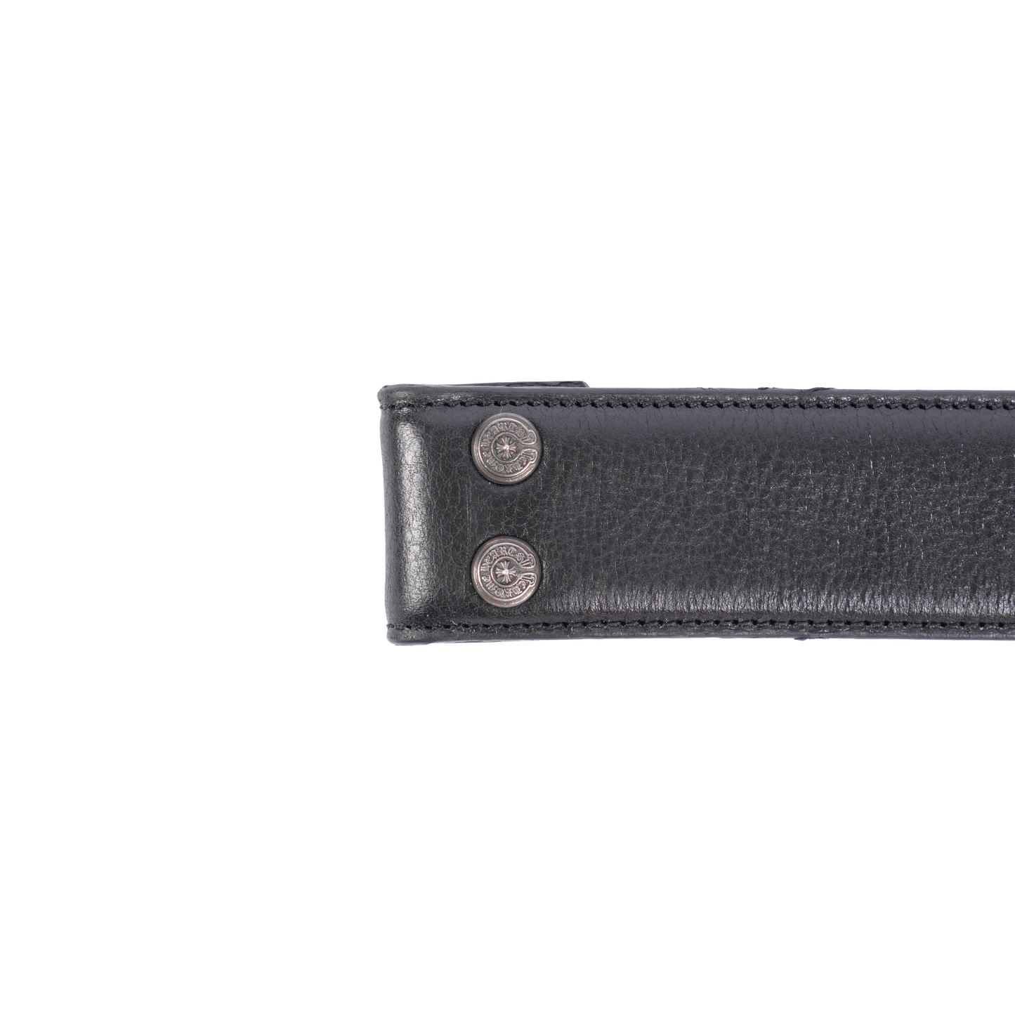 CHROME HEARTS BLACK LEATHER BELT STRAP SIZE 32