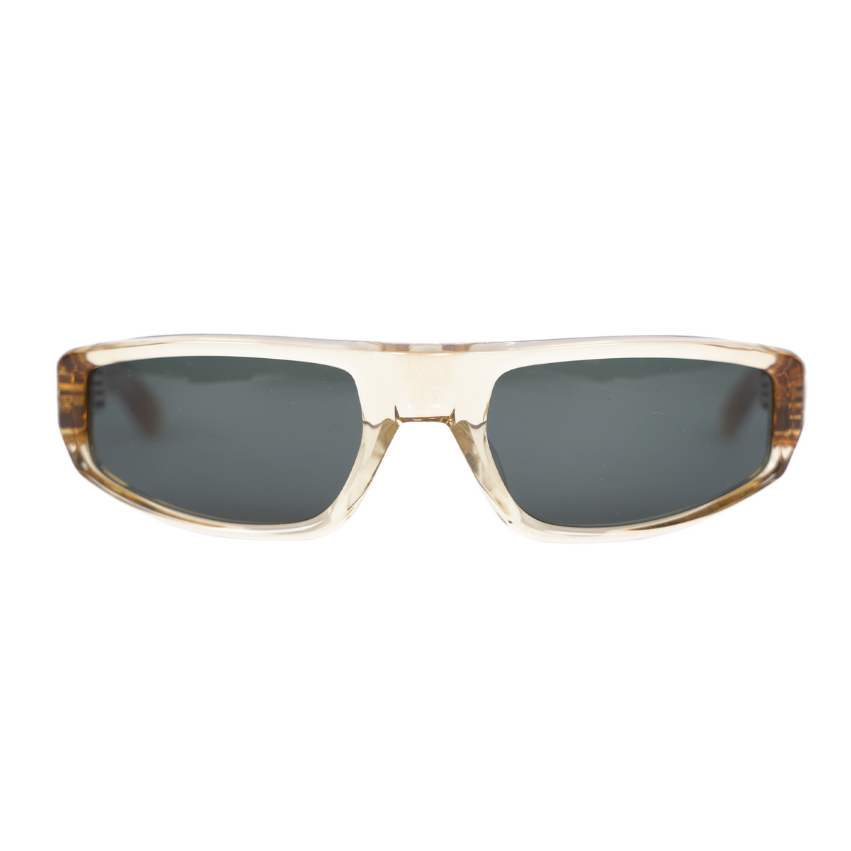CHROME HEARTS CLEAR YELLOW T.HUTCH SUNGLASSES