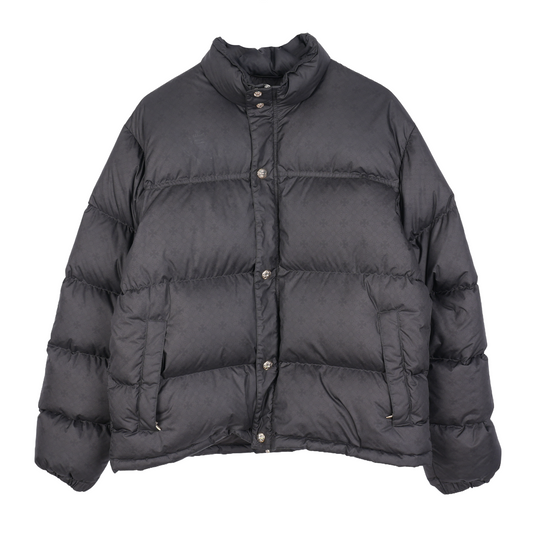CHROME HEARTS BLACK MONOGRAM DOWN PUFFER JACKET